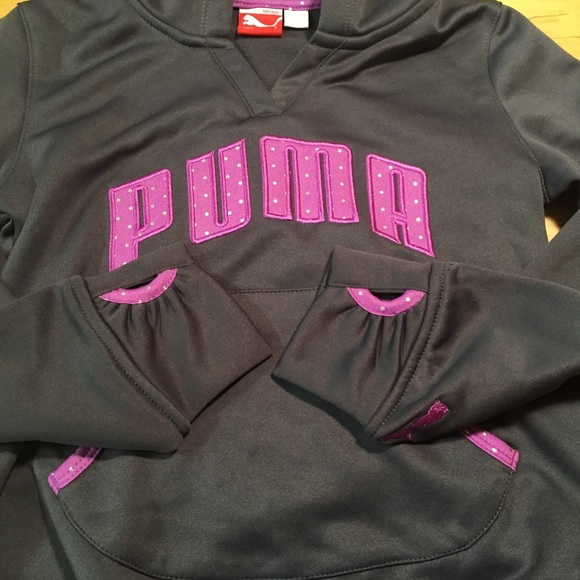 Girls’ Puma Hooded Sweatshirt - Picture 3 of 5